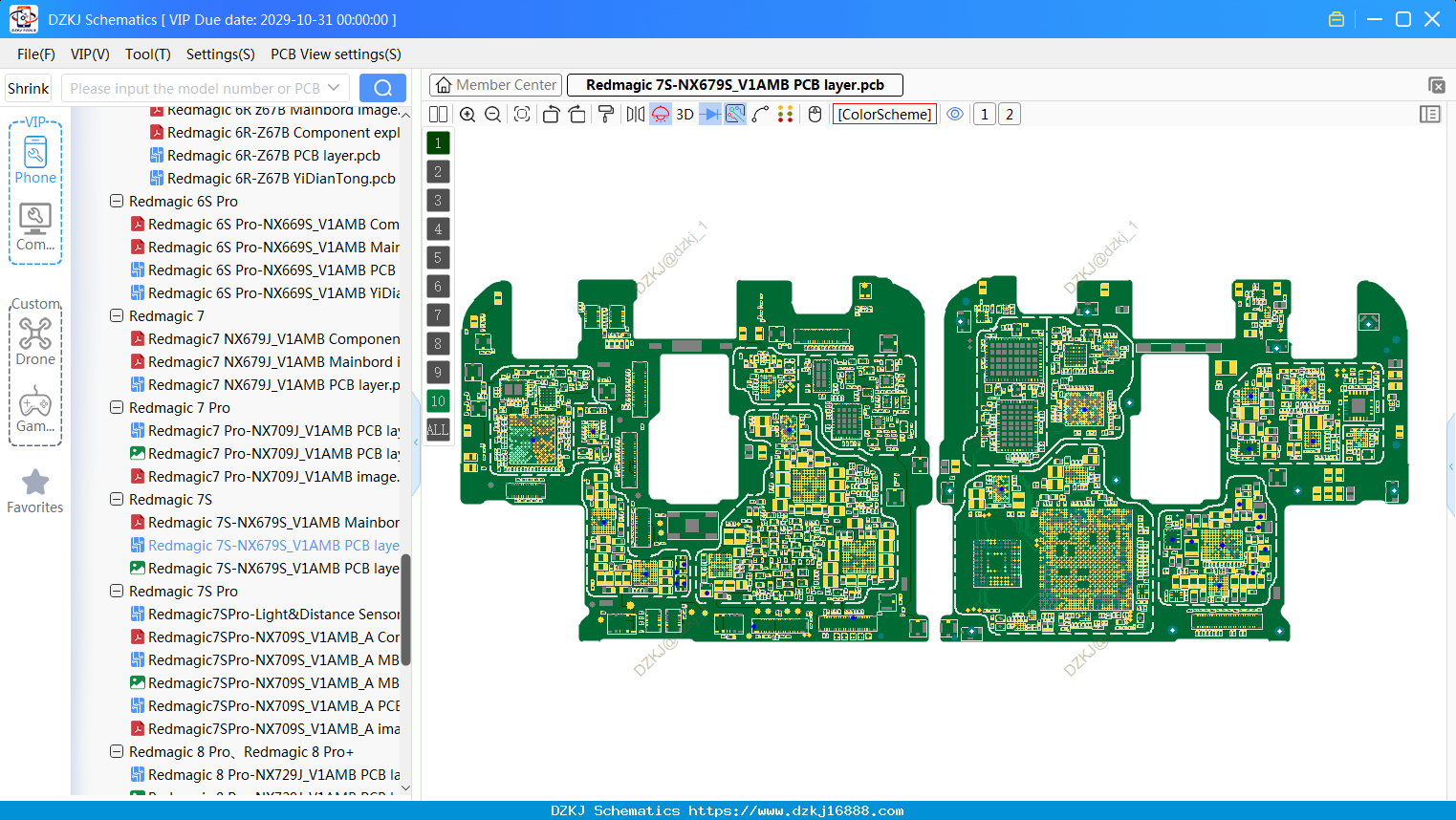 Nubia Redmagic 7S-NX679S_V1AMB PCB Layer
